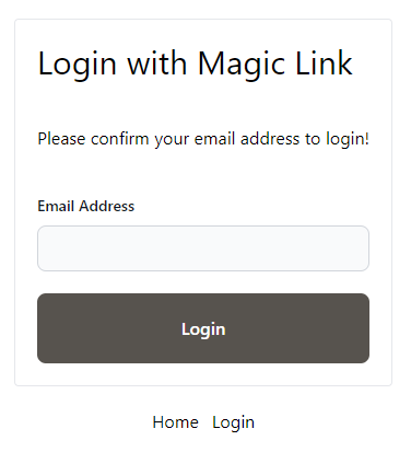 Login with Magic Link