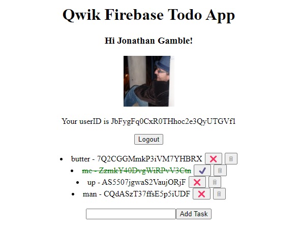 Old Firebase Todo App