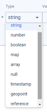 Firestore Data Types