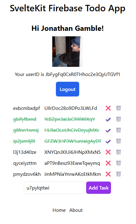SvelteKit Firebase Todo App Demo