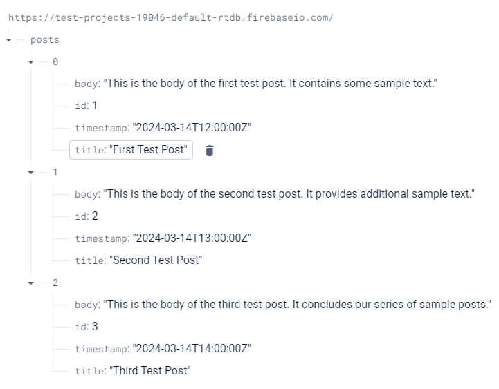 Firebase Realtime Database
