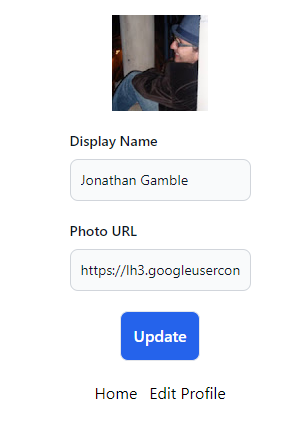 Update Profile Demo App